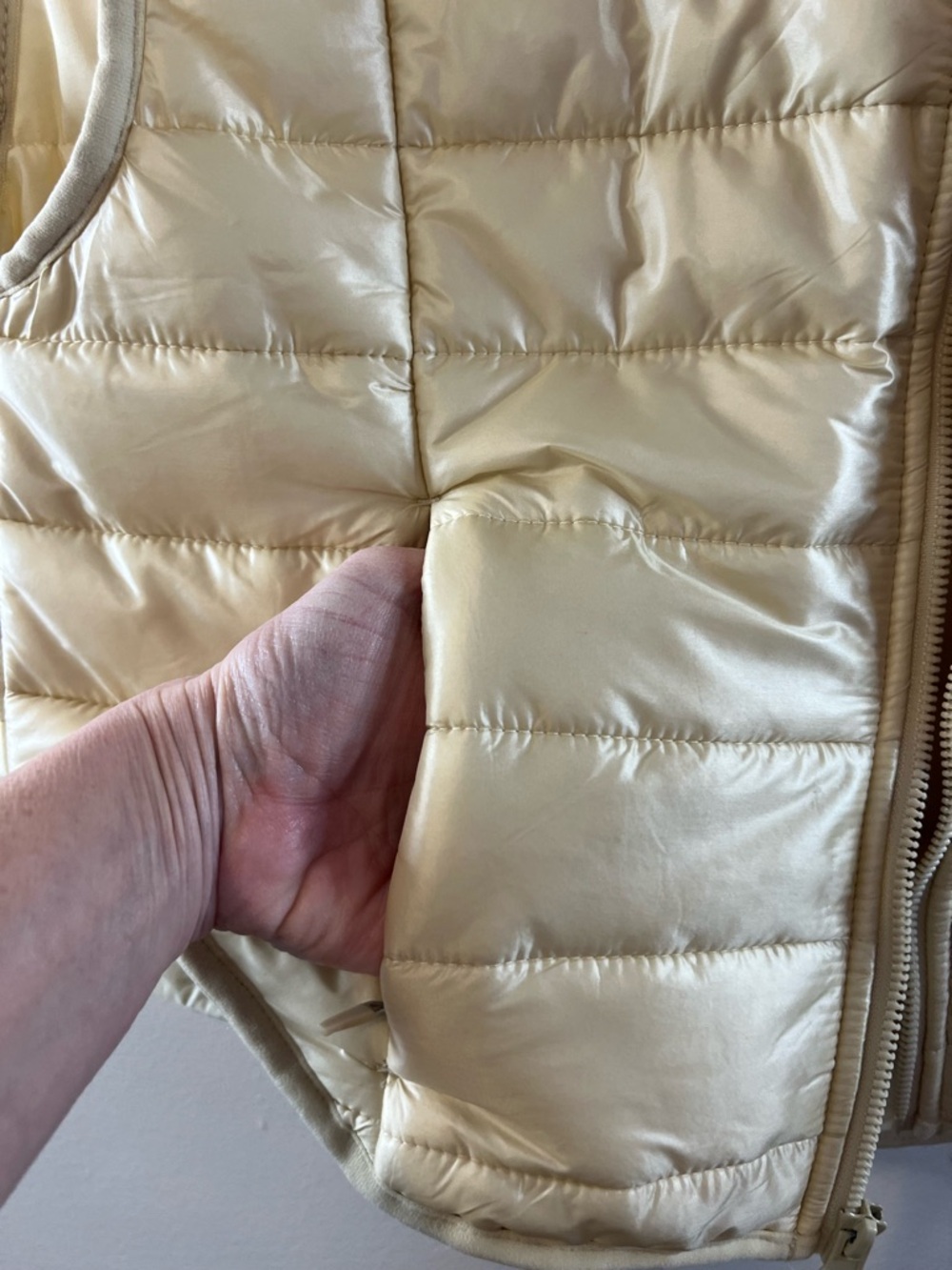 JoyLab Cream Quilted Puffer Vest - Picture 6 of 14